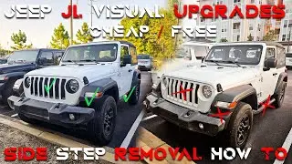 Jeep JL Side Step Removal + Other Visual Upgrades Cheap/Free