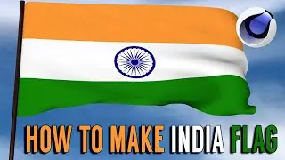 How to Make India Flag in Cinema 4D 2020 #GFX_Mentor_Designer