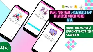 Onboarding Screen Android Studio | Onboarding Walkthrough Intro Screen Layout with ViewPager