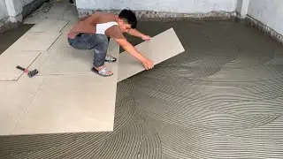 Professional And Fast Construction Techniques For Bedroom Floors Using Anti-Slip Ceramic Tiles