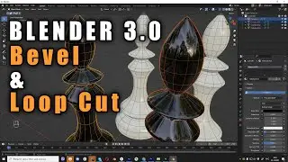 Blender 3.0 Bevel & Loop Cut (Ctrl+B Ctrl+R)