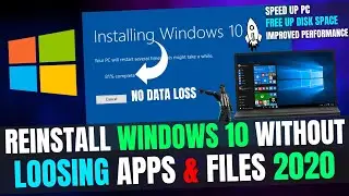 How to Reinstall Windows 10/11 Without Losing Data! | Reset Windows 10 (2024)