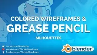 COLOR WIREFRAMES + GREASE PENCIL! - Blender 2.8 Beta