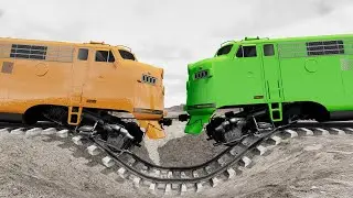 Trains Vs Potholes #16 – BeamNG Drive