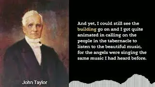 John Taylor's Visions of the Days Prior to the Return of Jesus Christ.