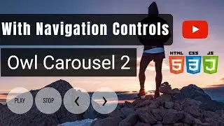 Owl Carousel 2 | Image Slider with Play Stop Navigation Controls and bug fix (2018)