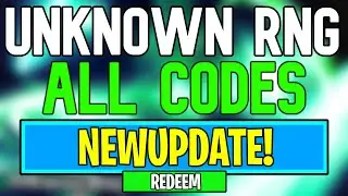 New Unknown RNG Codes | Roblox Unknown RNG Codes (May 2024)