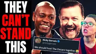 Ricky Gervais TRIGGERS Woke Hollywood With Plan To SAVE The Oscars With Dave Chappelle