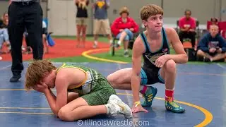 100 – Gavin Hanrahan {G} of Illinois CornStars vs. Dylan Eimer {R} of Elite Athletic Club IN