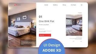 Real Estate landing Page UI Design Adobe XD | Daily UI Design Inspiration