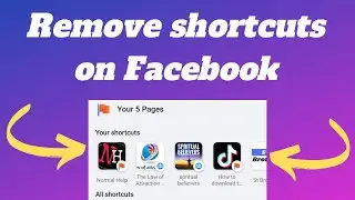 How to remove your shortcuts on Facebook