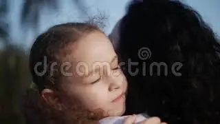 Mother and Daughter cute kissing - Unconditional Love