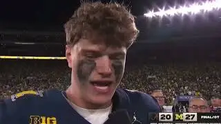 JJ McCarthy Interview after 2024 Rose Bowl Win | #4 Alabama vs #1 Michigan