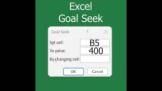 How to use Excel Goal Seek 