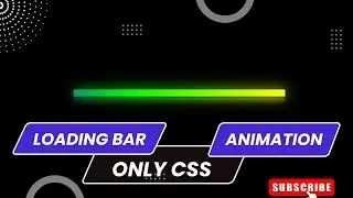 Glowing Gradient Loading Bar Animation Effects With CSS | Quick CSS Tutorial | Progress Bar @D-coder