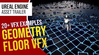 UE5 l 21+ Geometry Floor Visual Effect Pack 2 l Unreal Engine 5 (Trailer)