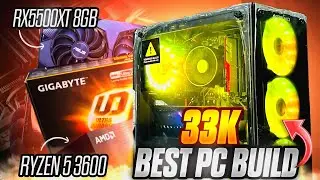 Low Budget gaming pc with RX5500xt 8gb gpu under 33k | Best pc for gaming | Built for high FPS