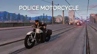 Mafia: Definitive Edition | Police motorcycle (Haverley Tomahawk P)