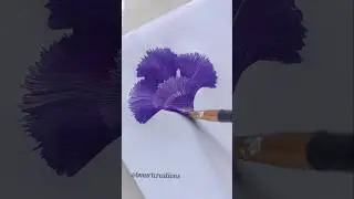 OMG!🤯 One stroke technique😍💕 #painting #shorts #shortsvideo #flowerpainting #canvaspainting #drawing