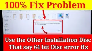 use the other installation disc that says 64-bit || when you insert it windows setup while restart