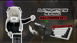 DESTROYING TEAMERS WITH NEW GODLY SET IN MM2! *KEYBOARD ASMR*