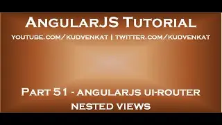 AngularJS ui router nested views