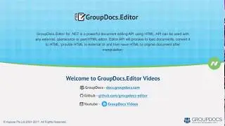 Convert document to HTML DOM and edit file | GroupDocs.Editor | Advanced Tutorial