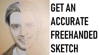 Tutorial | How to make an easy freehand sketch for your portraits | Dominic Sherwood