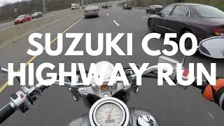 How Does the Suzuki C50 Boulevard Handle on the Highway? | Motovlog #29