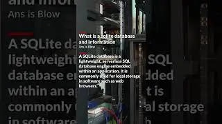 What is Sqlite Database