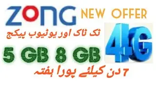 Zong wekley TikTok package / 7 deno yala packag TikTok or YouTube packag nat pkg  Ms office