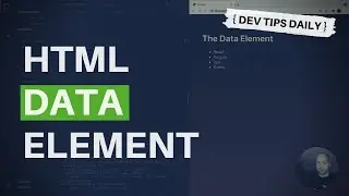 DevTips Daily: The HTML data element