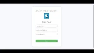 PHP Student Attendance Management System with source code