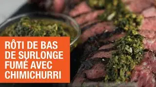 Rôti de bas de surlonge fumé au charbon de bois avec chimichurri | Home Depot Canada