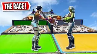 This Deathrun Race went from good to bad in seconds... (Fortnite Creative)