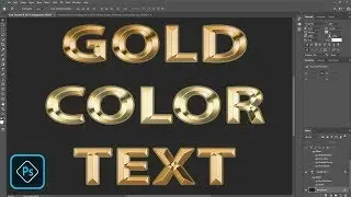HOW TO CREATE GOLD TEXT EFFECT IN PHOTOSHOP CC 2019
