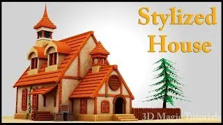 Autodesk Maya_How to model a Stylized House in maya 2019