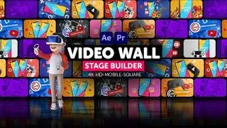 Video Wall Stage Builder After Effects Template Videohive 34153157