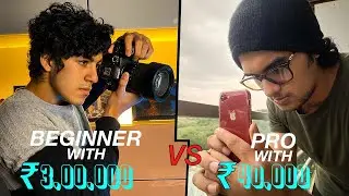 Beginner with ₹3,00,000 Canon R6 vs PRO with ₹40,000 iPhone B-Roll Challenge (ft. 