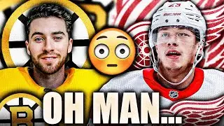 IT'S GETTING UGLY FOR THE DETROIT RED WINGS & BOSTON BRUINS: LUCAS RAYMOND + JEREMY SWAYMAN HUGE ASK