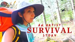 Artist Surviving in the Wilderness! Plein Air Painting Trip Vlog