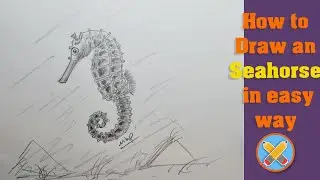 how to draw a seahorse