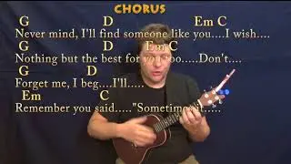 Someone Like You (Adele) Ukulele Cover Lesson in G with Chords/Lyrics