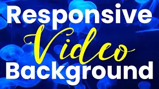 CSS Responsive Video Background Tutorial - How to code a header with a video as background