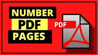 Add Page Numbers to PDF without Acrobat ✅