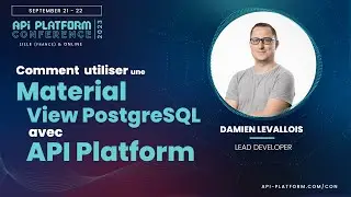 API Platform Conference 2023 - Damien Levallois - Utiliser une Materialized View avec API Platform ?