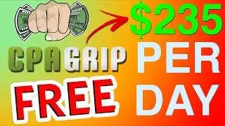 EARN $235/Day On Cpagrip | Cpa Marketing Method (FREE TRAFFIC)