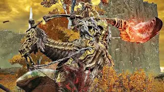 Elden Ring - Draconic Tree Sentinel Boss Fight (4K 60FPS)