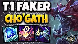 T1 Faker Cho'gath vs Azir MID [ TripleKill ] Korea Challenger Patch 14.17 ✅