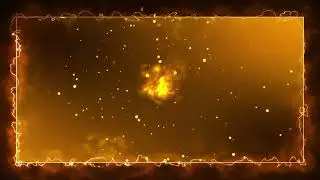 Orange Electric Animated framed Background || Neon lights || Green Screen || Black Screen